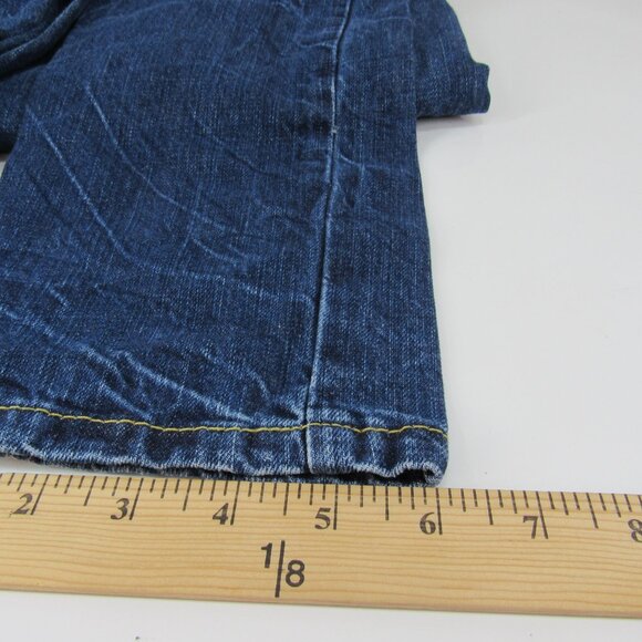 Levi Red Tab 502 Regular Women's Taper Mid Rise Distressed Jeans Size 12 - Picture 8 of 10